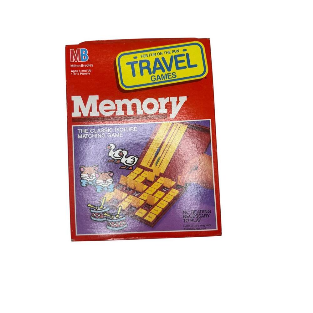 Vintage 1989 Memory Travel Game NEW IN BOX